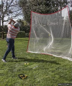 PowerNet Qwik-Flite Practice Golf Balls | Limited Flight Perfect For Backyard Training | 12 Pack