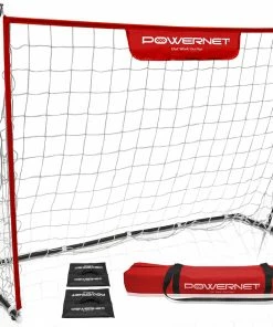 PowerNet 6x4 Ft Soccer Goal | Lightweight Frame Ultra Portable | Included Sandbag