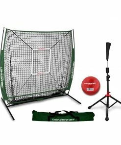 PowerNet 5x5 Practice Net Deluxe Tee Strike Zone Weighted Training Ball Bundle 19 PowerNet 5x5 Practice Net Deluxe Tee Strike Zone Weighted Training Ball Bundle