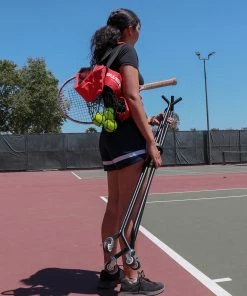 PowerNet Wheeled Court Caddy | 4-Wheeled Practice Ball Caddy | Multisport Training Aid Ball Caddies