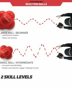PowerNet TRAINING AIDS Reaction Balls | Random Bounce Fielding Tool