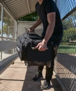 PowerNet BAGS Optimus Catcher's Bag | Rolling Equipment Bag Holds All Baseball Softball Gear