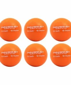 PowerNet 3.2" Weighted Hitting Batting Training Balls (6 Pack) 3.2" Sand Filled Heavies