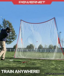 PowerNet Golf Net | Use Real Or Practice Balls Indoor Or Outdoor Use (10' X 7')