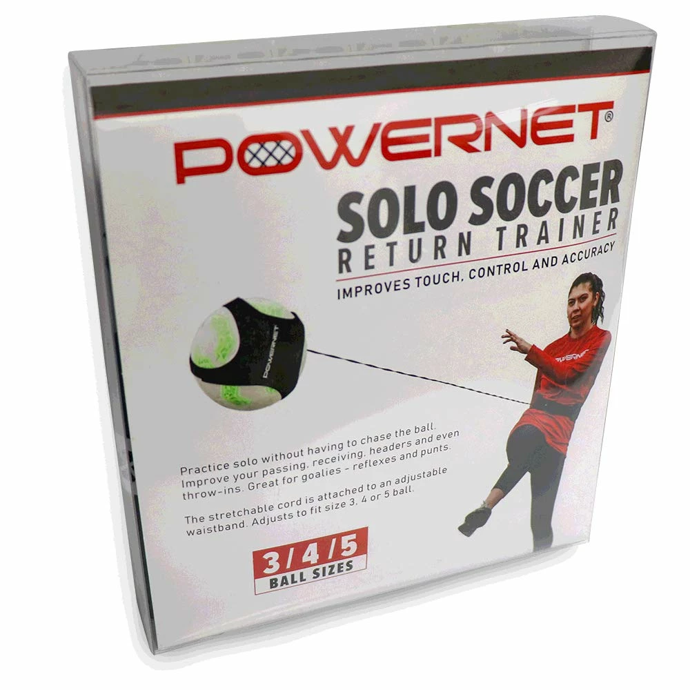 PowerNet Soccer Solo Trainer Fits Size 3, 4 Or 5 Balls Adjustable Waist Attachment 5 PowerNet Soccer Solo Trainer Fits Size 3, 4 Or 5 Balls Adjustable Waist Attachment