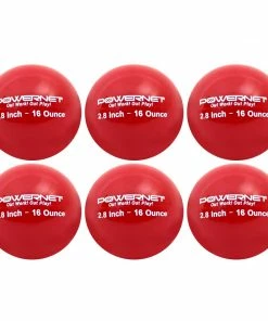 PowerNet WEIGHTED / TRAINING BALLS 2.8" Weighted Training Balls (6 Pack) | 12 To 20 Oz