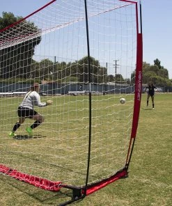 PowerNet Soccer Goal 24x8 Regulation Size With Wheeled Carrying Bag 16 PowerNet Soccer Goal 24x8 Regulation Size With Wheeled Carrying Bag