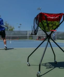 PowerNet Wheeled Court Caddy | 4-Wheeled Practice Ball Caddy | Multisport Training Aid Ball Caddies