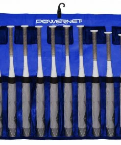 PowerNet Dugout Organization Hanging Bat Caddy | Hangs On Fence And Holds Up To 12 Bats