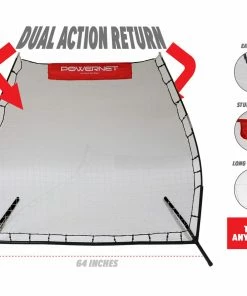 PowerNet Rebounder Training Net + 6' X 4' Fast Pass Dual-Sided Rebounder Trainer Soccer Bundle