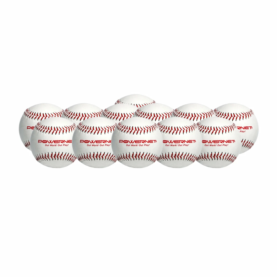 PowerNet Practice Baseballs 12 PK Recreation Grade Regulation Size Balls Practice Balls 1 PowerNet Practice Baseballs 12 PK Recreation Grade Regulation Size Balls Practice Balls