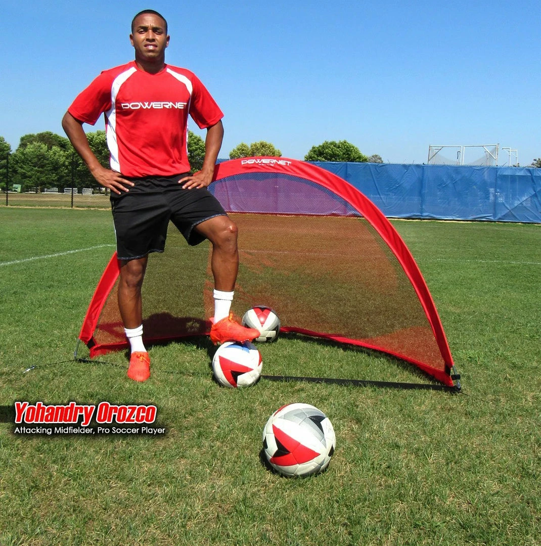 PowerNet Popup Soccer Goals Portable Net 2 Goals + 1 Carrying Bag 8 PowerNet Popup Soccer Goals Portable Net 2 Goals + 1 Carrying Bag