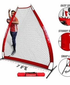 PowerNet A-Frame Baseball Pitching Screen Net PITCHING PROTECTION SCREENS