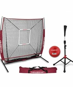 PowerNet 5x5 Practice Net Deluxe Tee Strike Zone Weighted Training Ball Bundle 24 PowerNet 5x5 Practice Net Deluxe Tee Strike Zone Weighted Training Ball Bundle