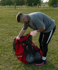 PowerNet Soccer Ball Bag | Large Carry With Large Drawstring | Mesh Bag Storage Sack