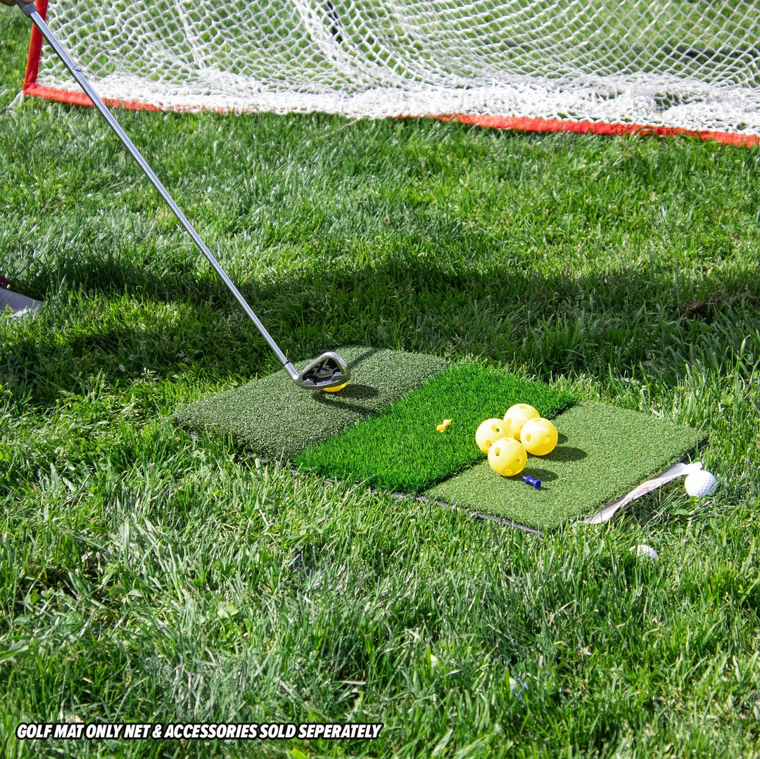 PowerNet 10x7 Golf Net + Tri-turf Golf Mat 7 PowerNet 10x7 Golf Net + Tri-turf Golf Mat