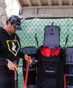 PowerNet BAGS All Gear Transporter | Rolling Baseball Equipment Bag For Coaches All W/Terrain Wheels