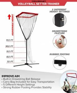 PowerNet Volleyball Setter Trainer Net