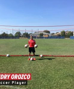 PowerNet Soccer Goal 24x8 Regulation Size With Wheeled Carrying Bag 14 PowerNet Soccer Goal 24x8 Regulation Size With Wheeled Carrying Bag