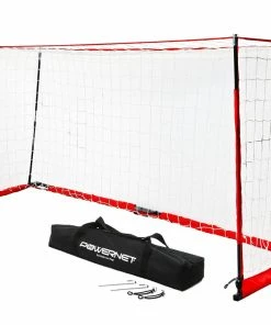 PowerNet Soccer Goal 8x4 Portable Bow Style Net 1 Goal+1 Carrying Bag