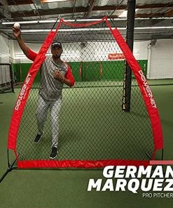 PowerNet A-Frame Baseball Pitching Screen Net PITCHING PROTECTION SCREENS