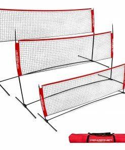 PowerNet Portable Badminton, Tennis, Volleyball, Pickleball Net 10 X 3