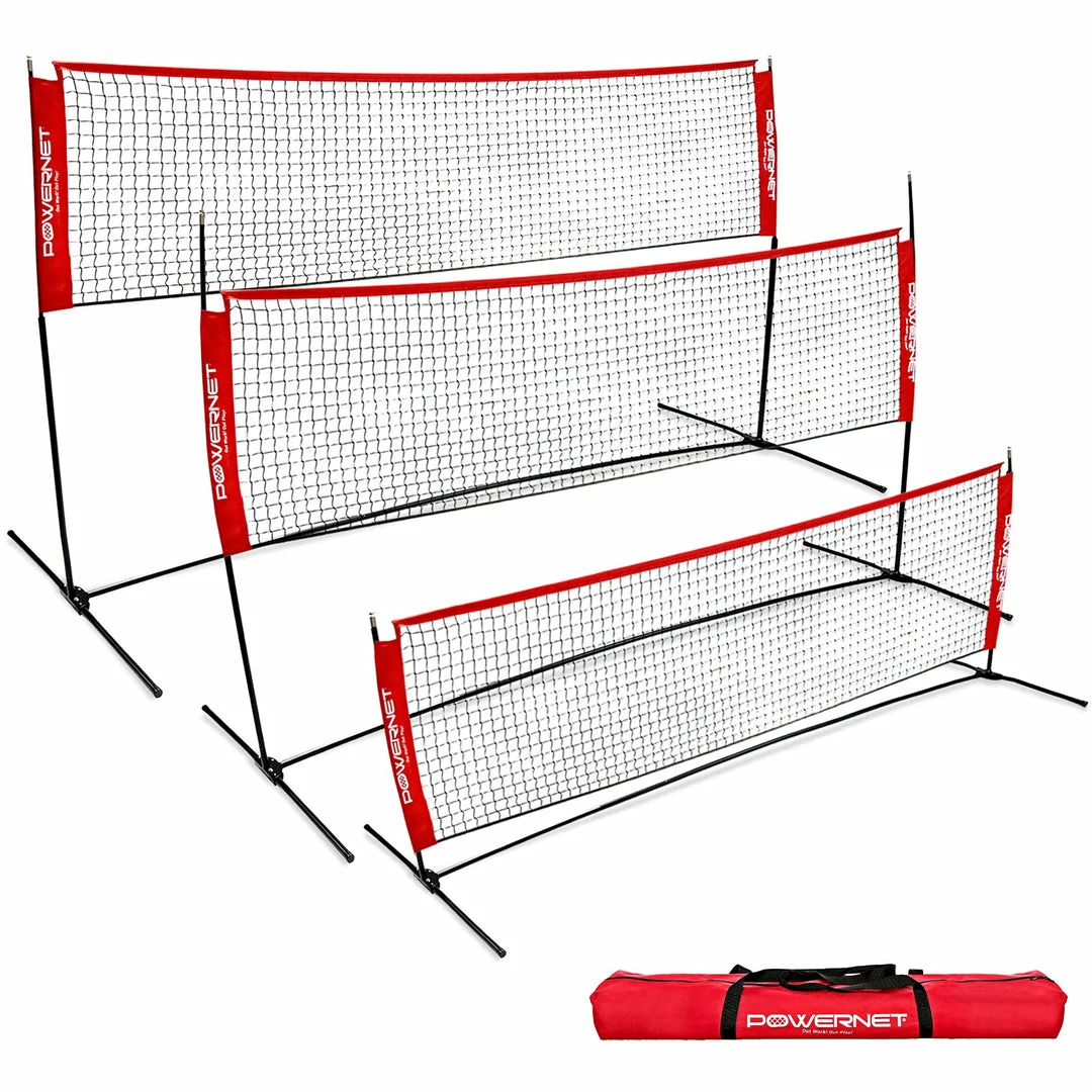 PowerNet Portable Badminton, Tennis, Volleyball, Pickleball Net 10 X 3 1 PowerNet Portable Badminton, Tennis, Volleyball, Pickleball Net 10 X 3