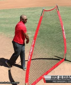 PowerNet A-Frame Baseball Pitching Screen Net PITCHING PROTECTION SCREENS