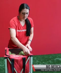 PowerNet Ball Caddies Wheeled Ball Caddy Cart For Baseball Softball And Tennis